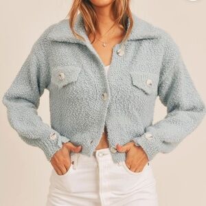 Mable SOL FUZZY SWEATER JACKET